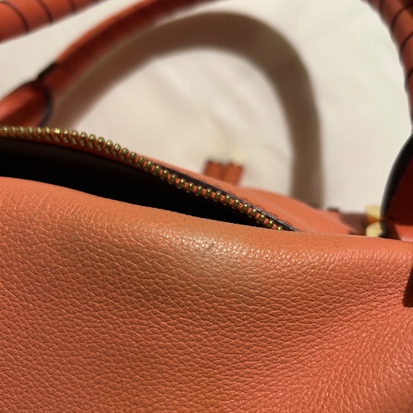 Chloe Medium Marcie Satchel Coral - Picture 14 of 16